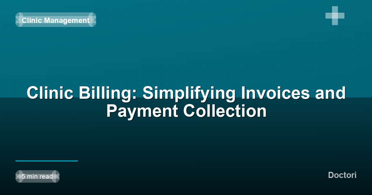 Clinic Billing: Simplifying Invoices and Payment Collection